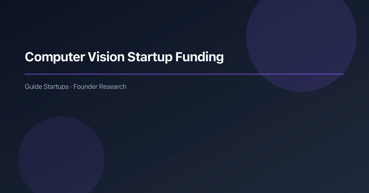 Computer Vision Startup Funding: YC Companies & Trends — article cover