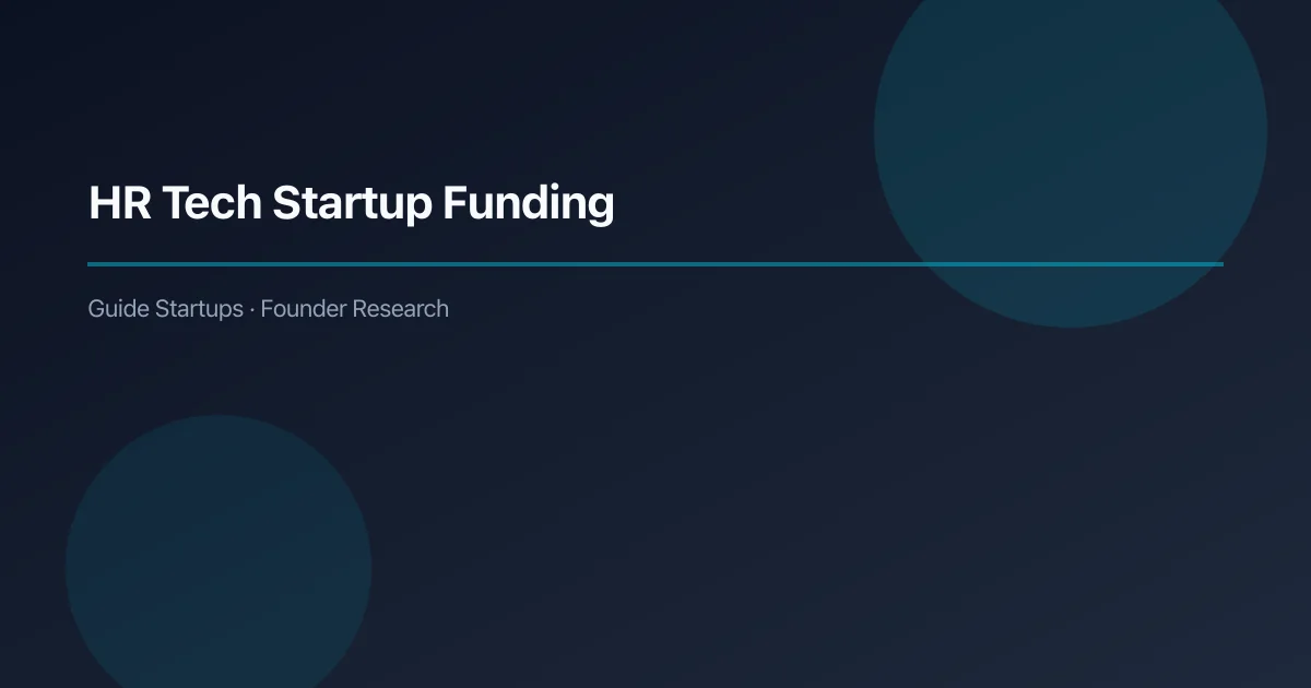HR Tech Startup Funding: YC Companies & 2026 Trends — article cover